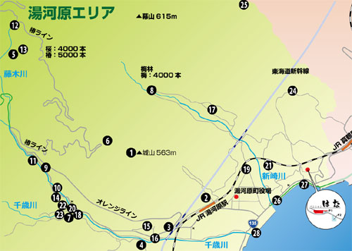 湯河原観光情報マップ